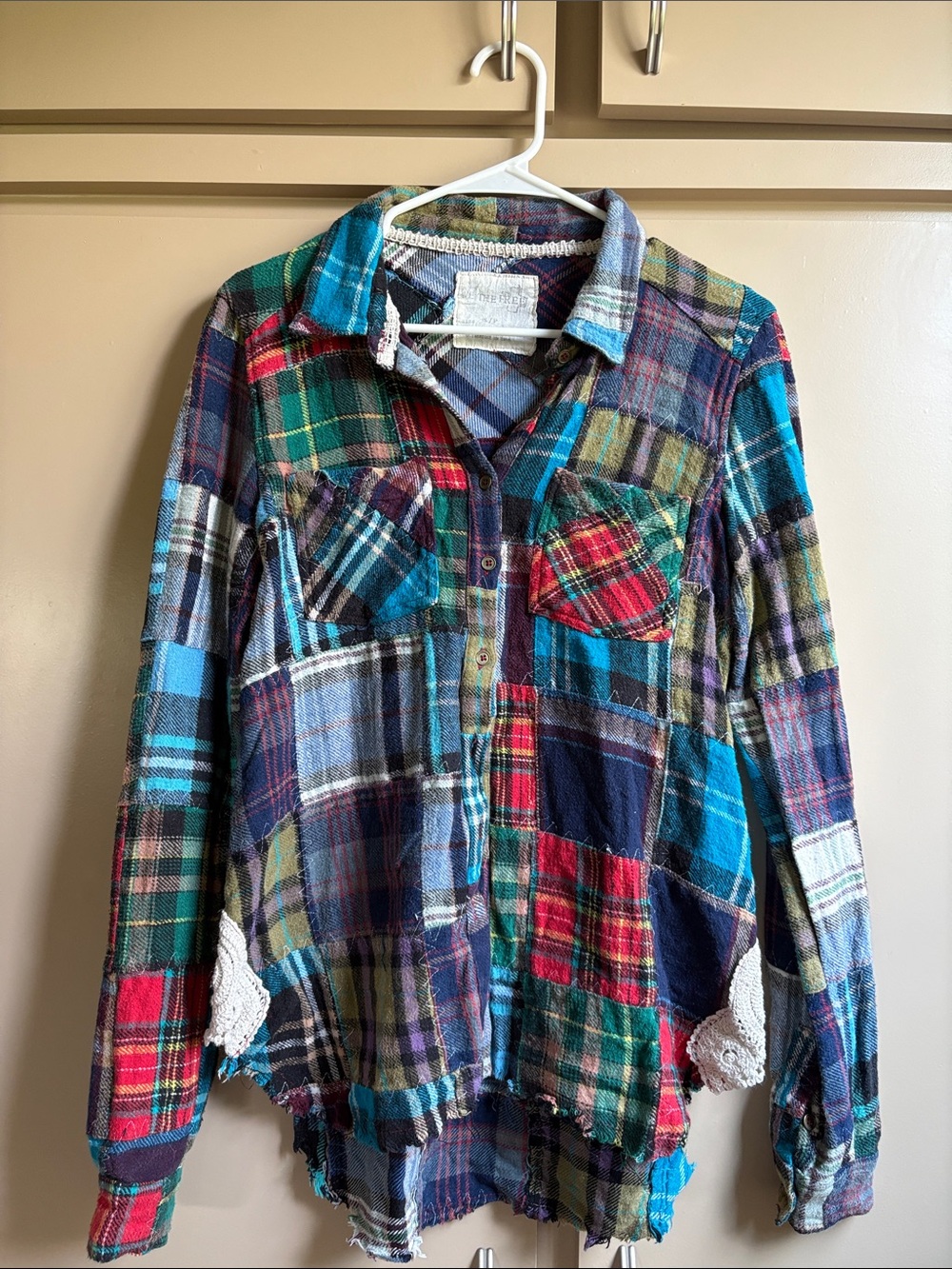 Kids Multi-Color Patchwork Plaid Button-Up Shirt